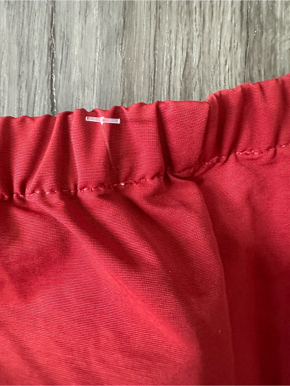 Cali 1850 Red Large Wide Leg Track Pants White Side Stripe Bow Tie Ankle NWOT - Picture 3 of 6